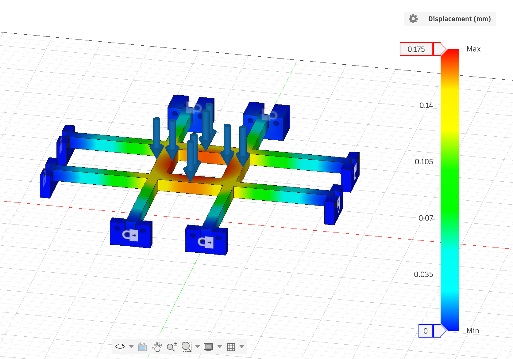 Screenshot showing disc cleaner software, firmware, or CAD view