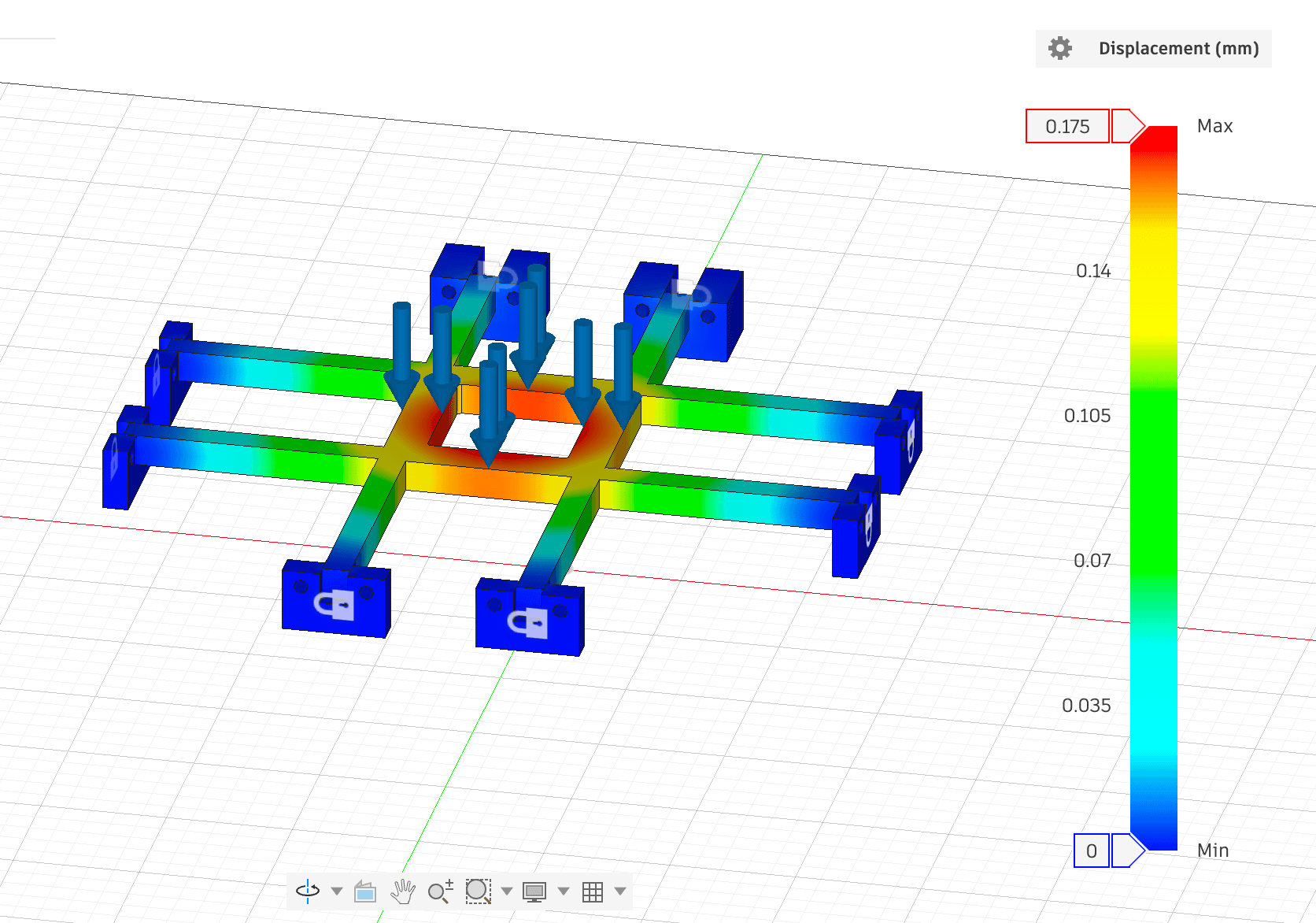 Screenshot showing disc cleaner software, firmware, or CAD view
