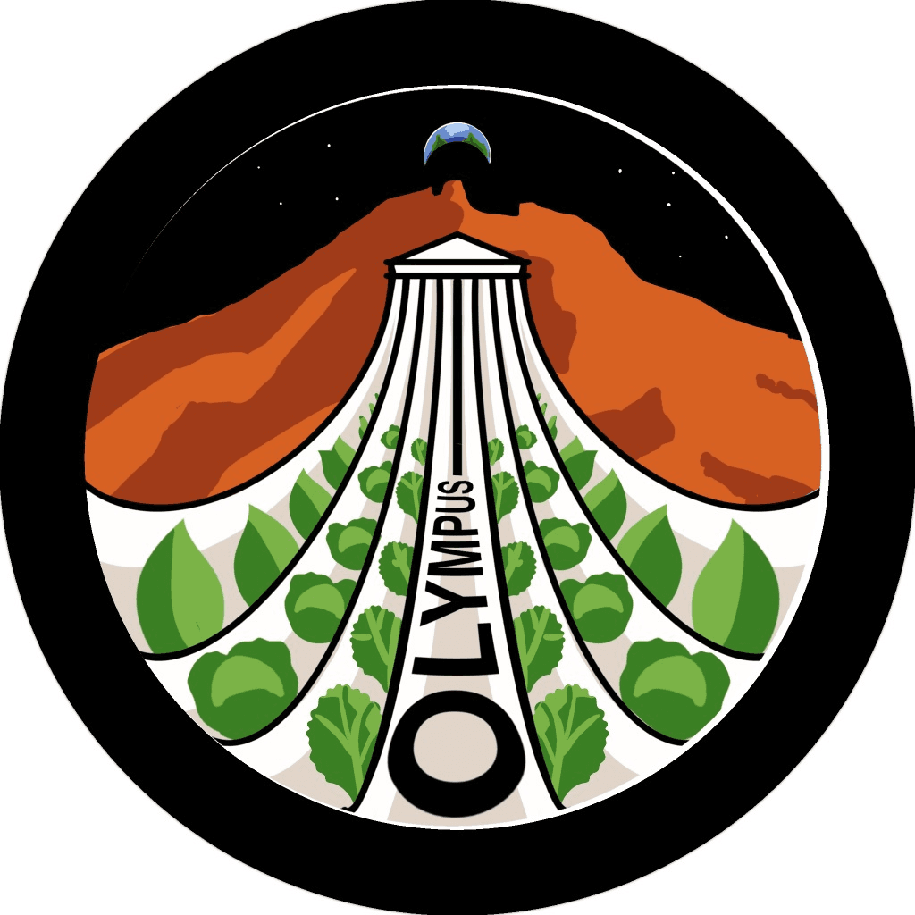 Team Olympus mission patch for the NASA Mars to Table Challenge